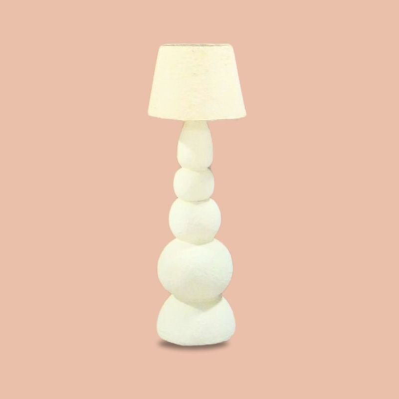 53-1-1.jpg Paper Mache Floor Lamp - Image 1