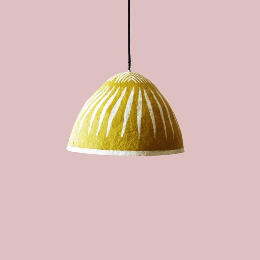 SVP23299-1.jpg Paper Mache Pendent - Image 1